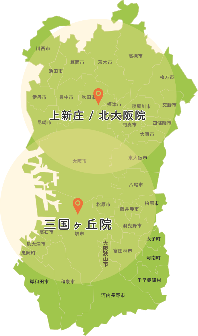 大阪市、堺市エリアを中心に、範囲内（約半径16㎞）で訪問しています